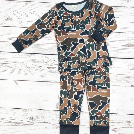 Kids Camouflage Print Pajamas