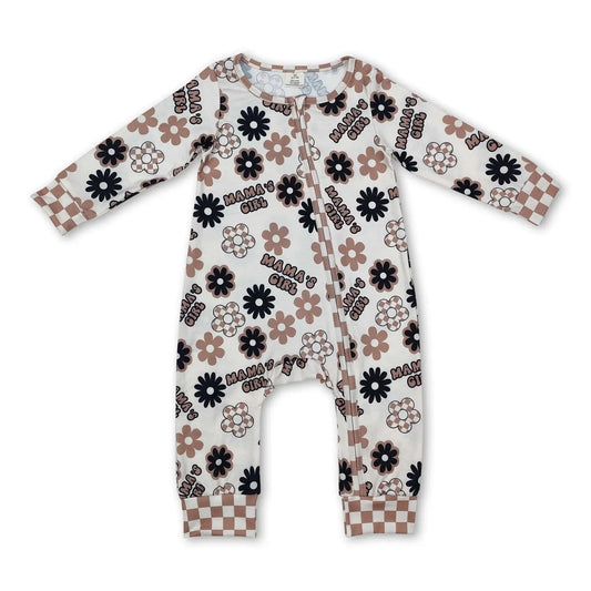 Mama's Girl Floral Sleeper